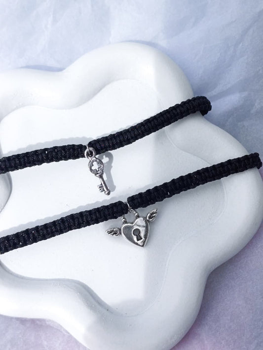 Key of heart pair Bracelet